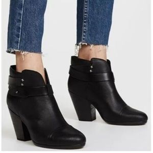 rag & bone Harrow Black Ankle Boots 37.5 NEW!